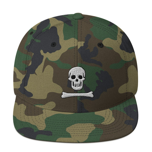 Barbary Pirates Bone White Snapback (camo)